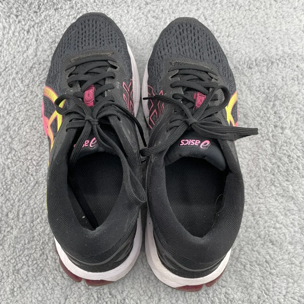 Asics Flytefoam Running Shoe Womens 8.5 Black Pink Training Trail Sneaker Hiking - Picture 5 of 10